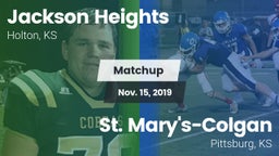 Matchup: Jackson Heights vs. St. Mary's-Colgan  2019