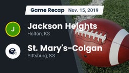 Recap: Jackson Heights  vs. St. Mary's-Colgan  2019