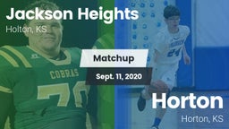 Matchup: Jackson Heights vs. Horton  2020