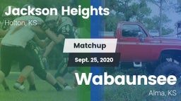 Matchup: Jackson Heights vs. Wabaunsee  2020
