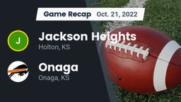 Recap: Jackson Heights  vs. Onaga  2022