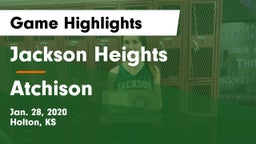 Jackson Heights  vs Atchison  Game Highlights - Jan. 28, 2020