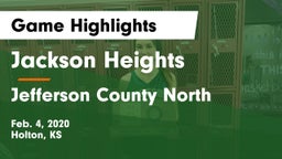 Jackson Heights  vs Jefferson County North  Game Highlights - Feb. 4, 2020