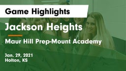 Jackson Heights  vs Maur Hill Prep-Mount Academy  Game Highlights - Jan. 29, 2021