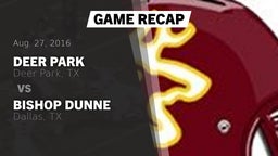 Recap: Deer Park  vs. Bishop Dunne  2016