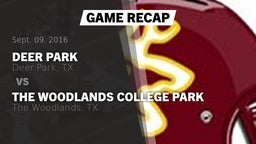 Recap: Deer Park  vs. The Woodlands College Park  2016