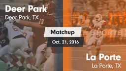 Matchup: Deer Park High vs. La Porte  2016