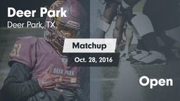 Matchup: Deer Park High vs. Open 2016