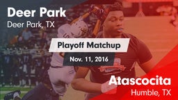 Matchup: Deer Park High vs. Atascocita  2016