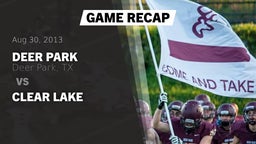 Recap: Deer Park  vs. Clear Lake  2013