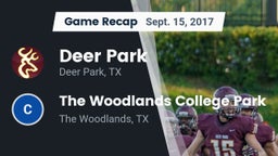 Recap: Deer Park  vs. The Woodlands College Park  2017