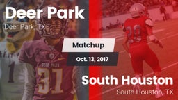 Matchup: Deer Park High vs. South Houston  2017