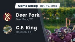 Recap: Deer Park  vs. C.E. King  2018