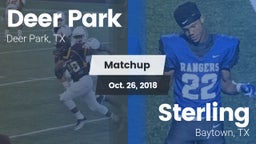 Matchup: Deer Park High vs. Sterling  2018