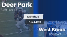 Matchup: Deer Park High vs. West Brook  2018