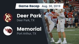 Recap: Deer Park  vs. Memorial  2019