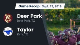 Recap: Deer Park  vs. Taylor  2019