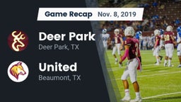 Recap: Deer Park  vs. United  2019