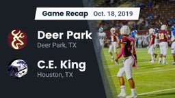 Recap: Deer Park  vs. C.E. King  2019