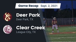 Recap: Deer Park  vs. Clear Creek  2021