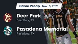 Recap: Deer Park  vs. Pasadena Memorial  2021