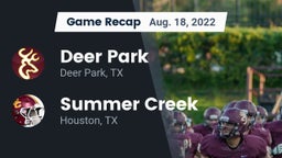 Recap: Deer Park  vs. Summer Creek  2022