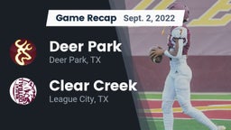 Recap: Deer Park  vs. Clear Creek  2022