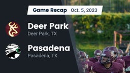 Recap: Deer Park  vs. Pasadena  2023