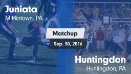 Matchup: Juniata  vs. Huntingdon  2016