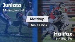 Matchup: Juniata  vs. Halifax  2016