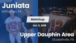 Matchup: Juniata  vs. Upper Dauphin Area  2018