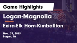 Logan-Magnolia  vs Exira-Elk Horn-Kimballton Game Highlights - Nov. 25, 2019