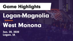 Logan-Magnolia  vs West Monona  Game Highlights - Jan. 20, 2020