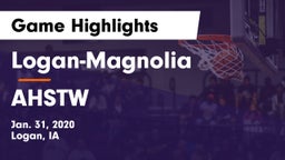 Logan-Magnolia  vs AHSTW  Game Highlights - Jan. 31, 2020