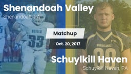 Matchup: Shenandoah Valley vs. Schuylkill Haven  2017