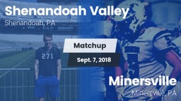Matchup: Shenandoah Valley vs. Minersville  2018