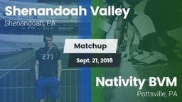 Matchup: Shenandoah Valley vs. Nativity BVM  2018