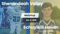 Matchup: Shenandoah Valley vs. Schuylkill Haven  2018