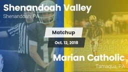 Matchup: Shenandoah Valley vs. Marian Catholic  2018