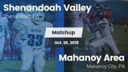 Matchup: Shenandoah Valley vs. Mahanoy Area  2018