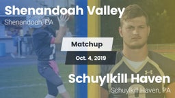 Matchup: Shenandoah Valley vs. Schuylkill Haven  2019