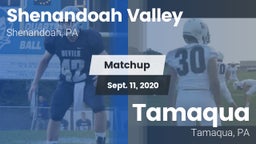 Matchup: Shenandoah Valley vs. Tamaqua  2020