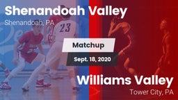Matchup: Shenandoah Valley vs. Williams Valley  2020
