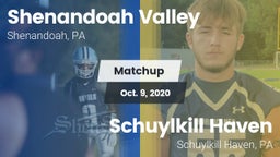 Matchup: Shenandoah Valley vs. Schuylkill Haven  2020