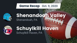 Recap: Shenandoah Valley  vs. Schuylkill Haven  2020