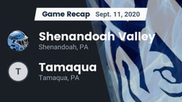Recap: Shenandoah Valley  vs. Tamaqua  2020