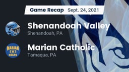 Recap: Shenandoah Valley  vs. Marian Catholic  2021
