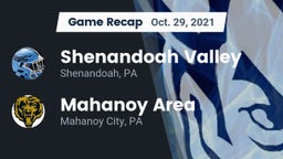 Recap: Shenandoah Valley  vs. Mahanoy Area  2021