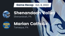 Recap: Shenandoah Valley  vs. Marian Catholic  2022