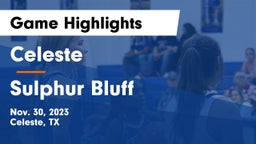 Celeste  vs Sulphur Bluff Game Highlights - Nov. 30, 2023
